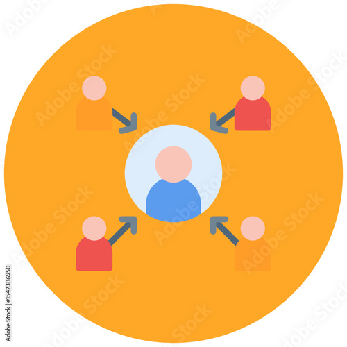 Employee Engagement icon vector image. Can be used for Business Performance.