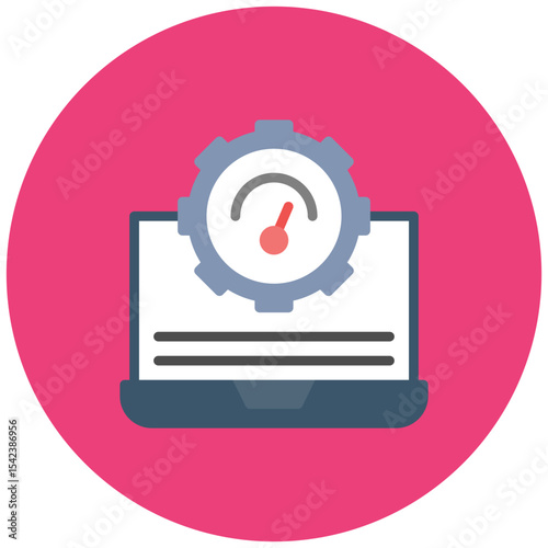 IT Performance icon vector image. Can be used for Business Performance.