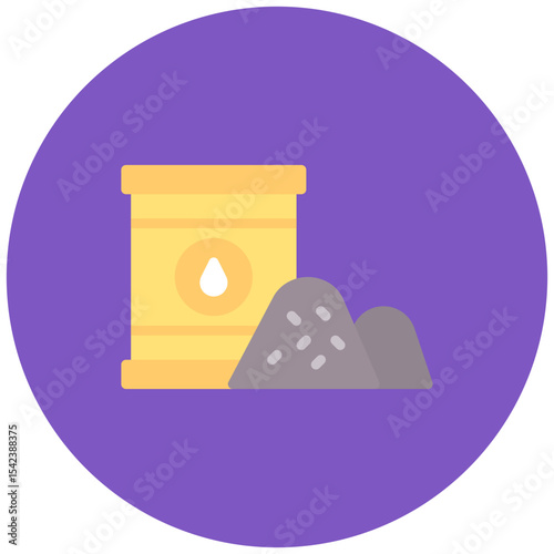 Raw Materials icon vector image. Can be used for Mass Production.