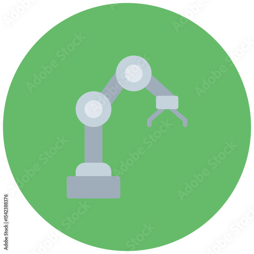 Robotic Arm icon vector image. Can be used for Mass Production.