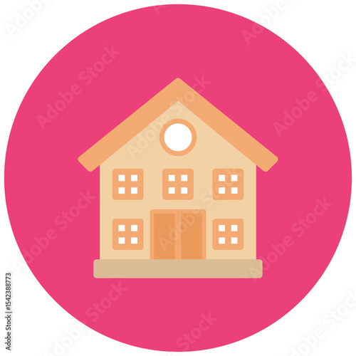 Community Center icon vector image. Can be used for Public Utilities.
