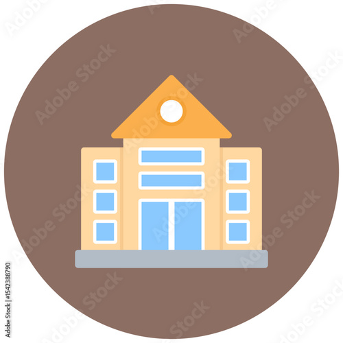 Civic Center icon vector image. Can be used for Public Utilities.