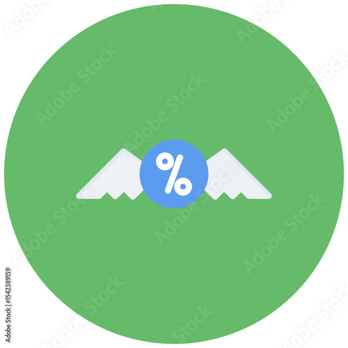 Debt Relief icon vector image. Can be used for Loan.
