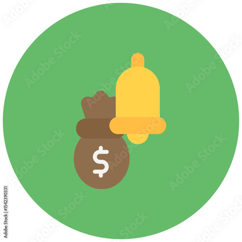 Payment Reminder icon vector image. Can be used for Loan.