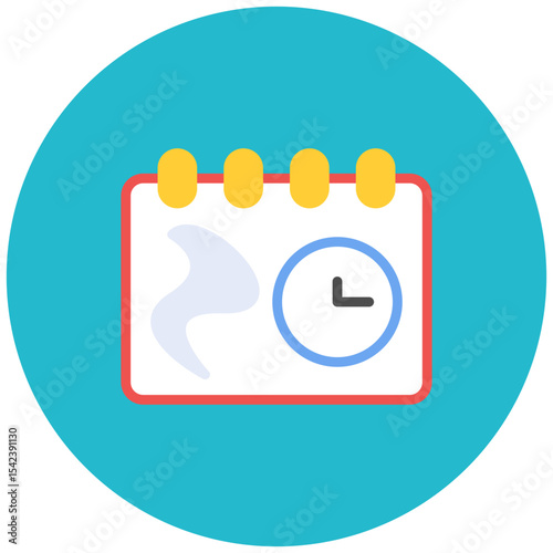 Flexible Schedule icon vector image. Can be used for Remote Working.