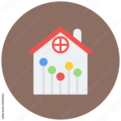 Home Network icon vector image. Can be used for Remote Working.