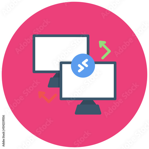Remote Access icon vector image. Can be used for Remote Working.