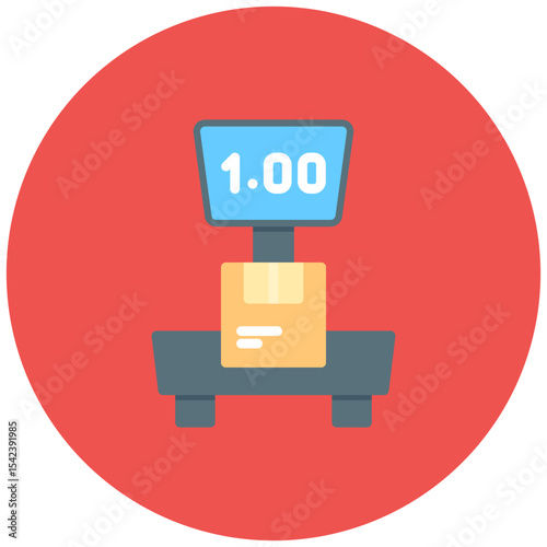 Box Weight icon vector image. Can be used for Order Fulfilment.