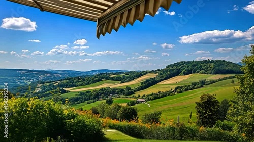 Serene Hillside Patio with Stunning Views