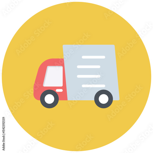 Delivery Truck icon vector image. Can be used for Order Fulfilment.