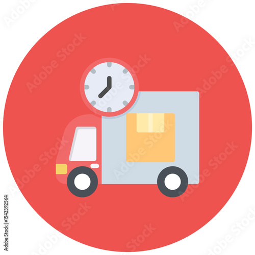 Dispatch Time icon vector image. Can be used for Order Fulfilment.