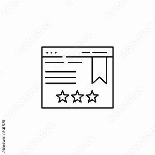 favorites web page icon sign vector