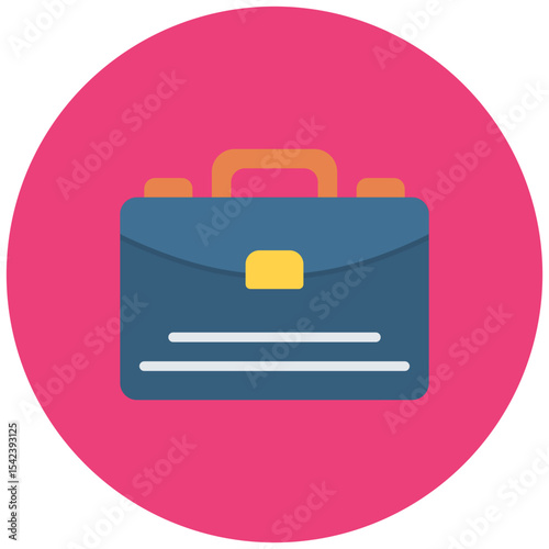 Briefcase icon vector image. Can be used for Headhunting.