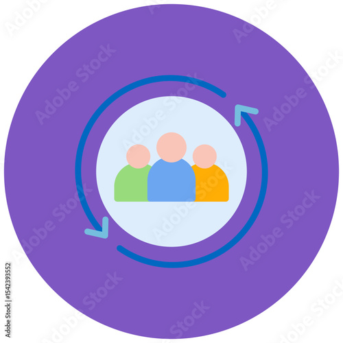 Employee Retention icon vector image. Can be used for Headhunting.
