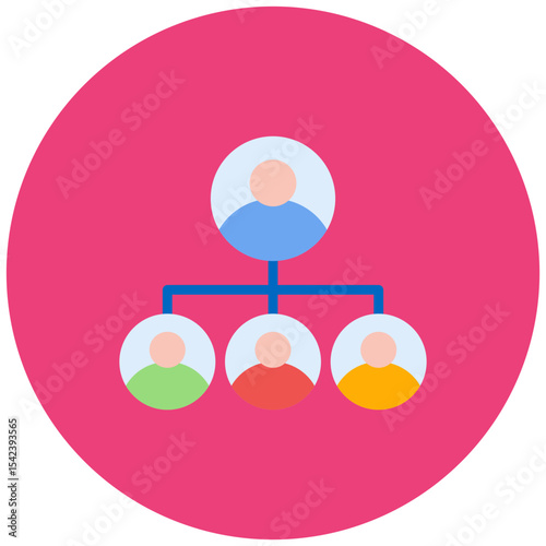 Human Resources icon vector image. Can be used for Headhunting.