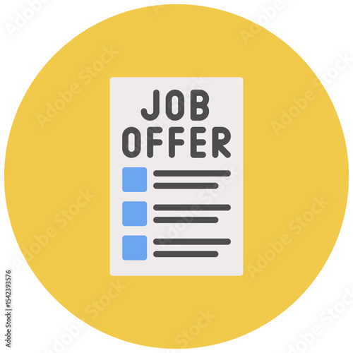 Job Offer icon vector image. Can be used for Headhunting.