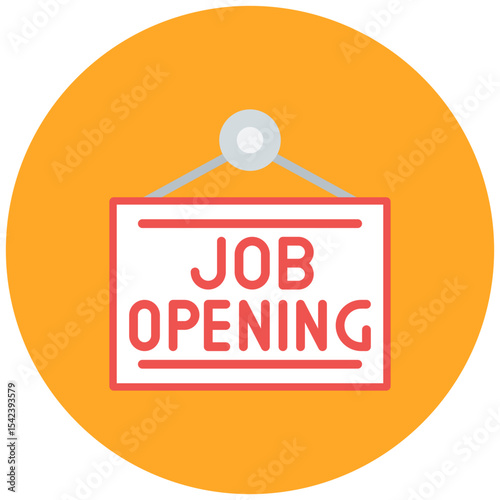 Job Opening icon vector image. Can be used for Headhunting.