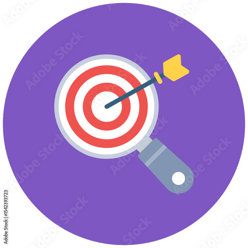Targeted Search icon vector image. Can be used for Headhunting.