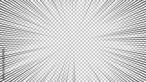 Black comic book transparent background