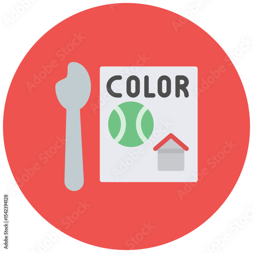 Coloring Activities icon vector image. Can be used for Daycare.