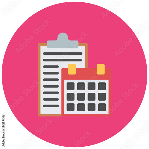 Daily Schedule icon vector image. Can be used for Daycare.