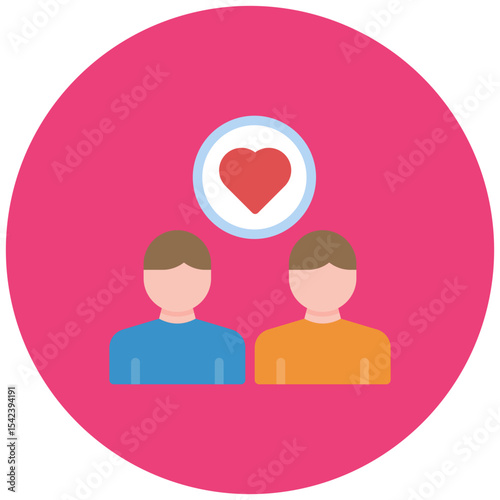 Friendship icon vector image. Can be used for Daycare.
