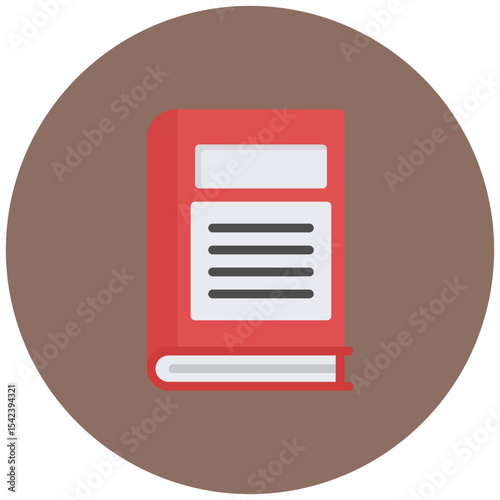 Parent Handbook icon vector image. Can be used for Daycare.