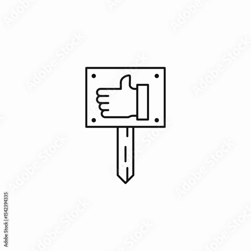 thumbs up sign icon sign vector