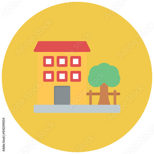 Preschool icon vector image. Can be used for Daycare.