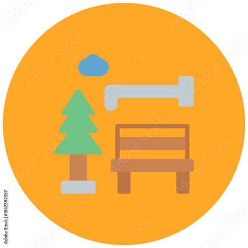 Rest Area icon vector image. Can be used for Daycare.