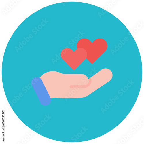 Volunteer Work icon vector image. Can be used for Curriculum Vitae.