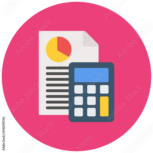 Accounting icon vector image. Can be used for Professional Services.