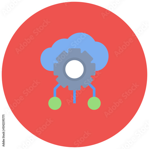 Cloud Services icon vector image. Can be used for Professional Services.
