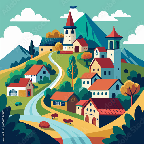 houses in the mountains