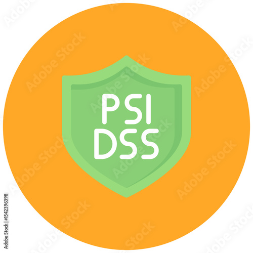 PCI DSS Compliance icon vector image. Can be used for Safe Payment.