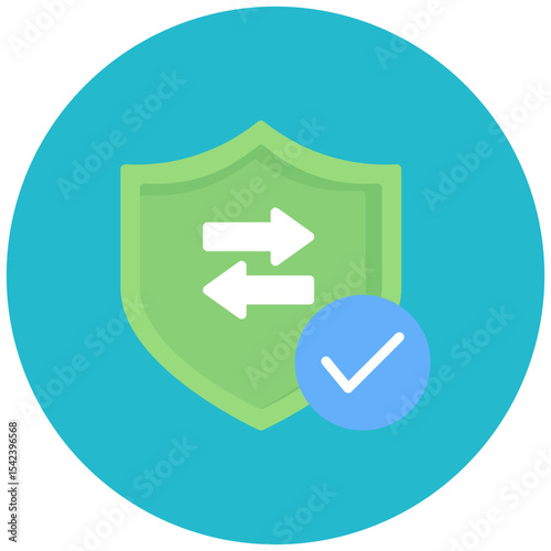 Secure Transaction icon vector image. Can be used for Safe Payment.