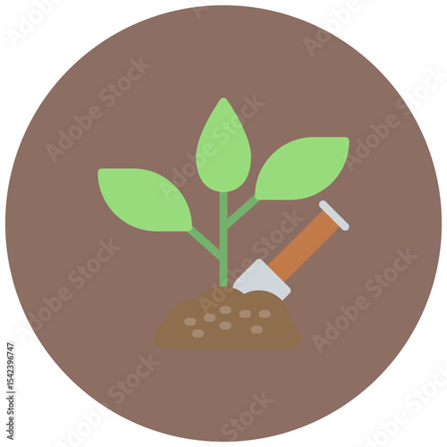 Gardening icon vector image. Can be used for Elderly Care.