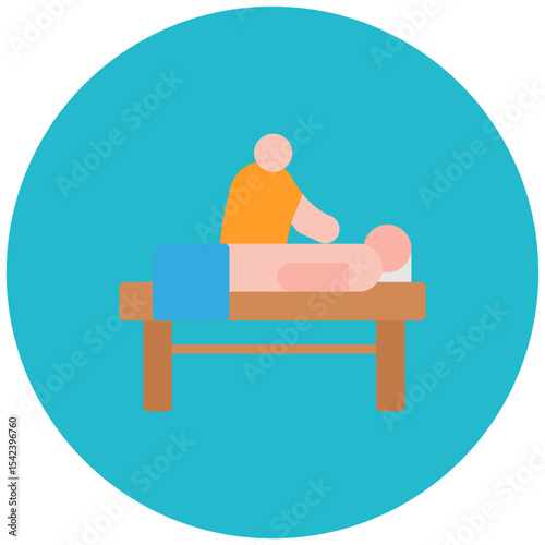 Massage Therapy icon vector image. Can be used for Elderly Care.