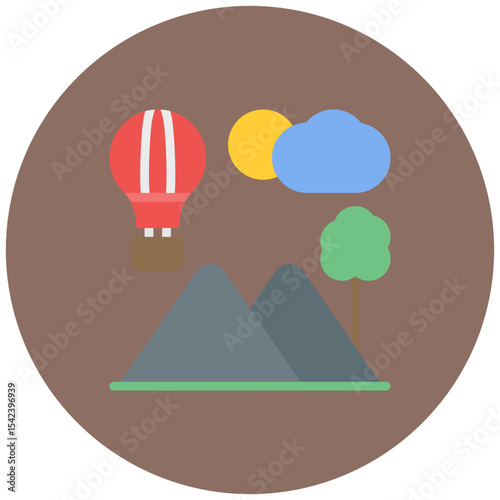 Animation Adventure icon vector image. Can be used for Movie Genres.