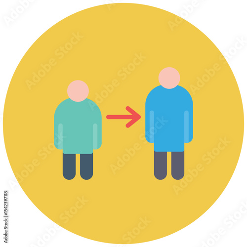 Coming of Age icon vector image. Can be used for Movie Genres.