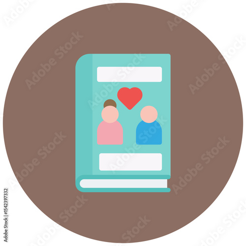 Historical Romance icon vector image. Can be used for Movie Genres.