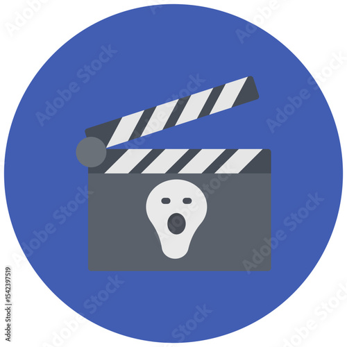 Horror icon vector image. Can be used for Movie Genres.