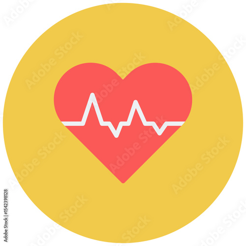 Cardiogram icon vector image. Can be used for Cardiology.