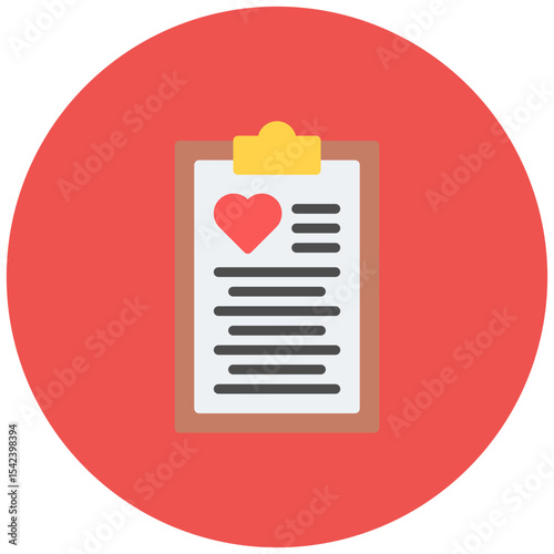Cardiology Report icon vector image. Can be used for Cardiology.