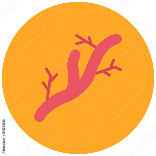 Vein icon vector image. Can be used for Cardiology.