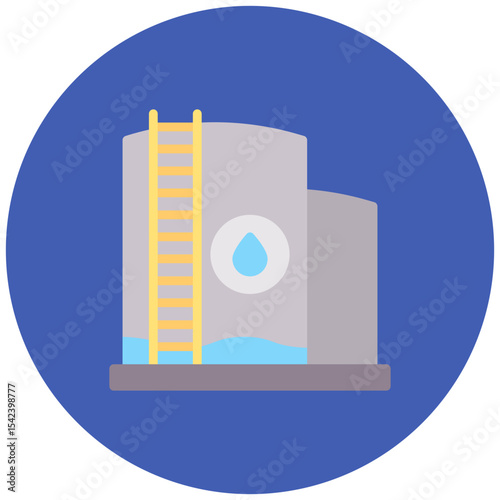 Empty Reservoir icon vector image. Can be used for Water Crisis.