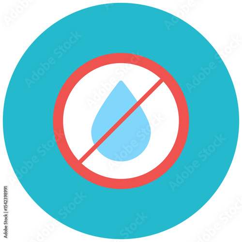 Water Crisis icon vector image. Can be used for Water Crisis.