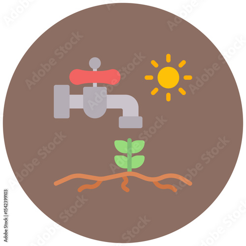 Water Stress icon vector image. Can be used for Water Crisis.