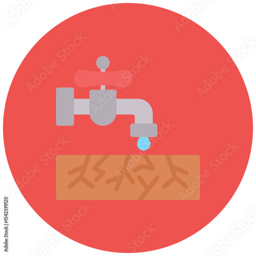 Water Shortage icon vector image. Can be used for Water Crisis.