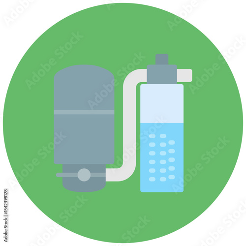 Aeration icon vector image. Can be used for Water Treatment.